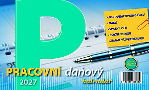 Kalendář 2027 stolní: PRACOVNÍ DAŇOVÝ