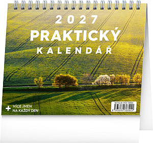 Kalendář 2027 stolní: Praktický kalendář s citáty, 16,5 x 13 cm