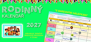 Kalendář 2027 stolní: RODINNÝ