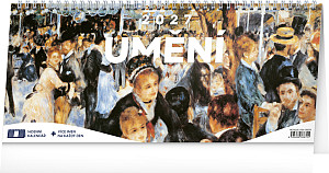 Kalendář 2027 stolní: Umění - 14denní, 33 x 14,5 cm