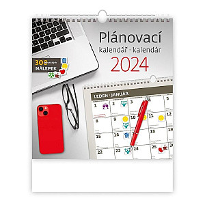 Kalendář nástěnný 2024 - Plánovací kalendář/kalendár