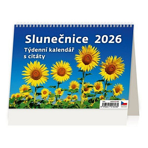 Kalendář stolní 2026 - Slunečnice