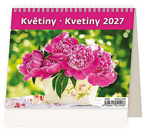 Kalendář stolní 2027 - MiniMax Květiny