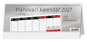 Kalendář stolní 2027 - Plánovací s citáty
