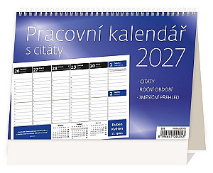 Kalendář stolní 2027 - Pracovní s citáty
