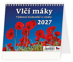 Kalendář stolní 2027 - Vlčí máky