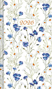 Kapesní diář 2026 - Chrpa (A6)