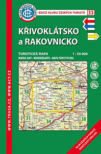 KČT 33 Křivoklátsko, Rakovnicko 1:50 000/ 8. vydání 2023