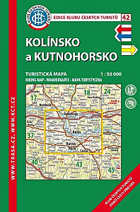 KČT 42 Kolínsko a Kutnohorsko 1:50 000 Turistická mapa
