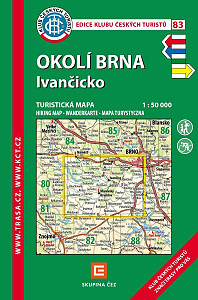 KČT 83 Okolí Brna, Ivančicko / turistická mapa 1:50T