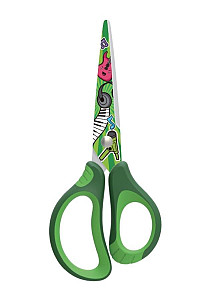 Keyroad Školní nůžky Tattoo Soft 15 cm - zelené
