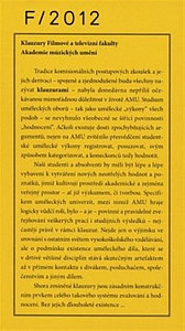 Klauzury Filmové a televizní fakulty 2012