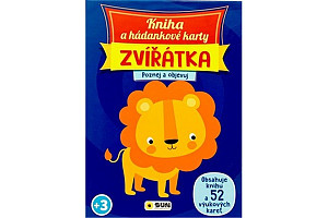 Kniha a hádankové karty Zvířátka - Poznej a objevuj