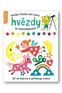 Kočka Tečka učí tvary Hvězdy se samolepkami