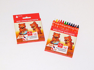 Koh-i-noor voskovky trojhranné tenké 8,2 mm - 12 ks