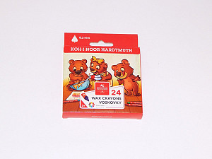 Koh-i-noor voskovky trojhranné tenké 8,2 mm - 24 ks