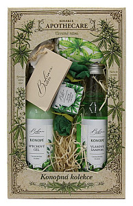 Kosmetická sada Apothecare Konopí (sprchový gel, šampon, mýdlo, koupelová sůl)