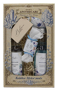 Kosmetická sada Apothecare  Mrtvé moře (sprchový gel, šampon, mýdlo, koupelová sůl)