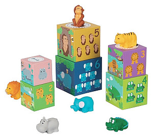 Kostky se zvířátky safari