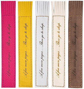 Kožená záložka se střapci A few more pages… Then go to sleep