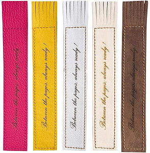 Kožená záložka se střapci Between the pages, always ready!