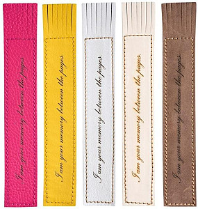 Kožená záložka se střapci I am your memory between