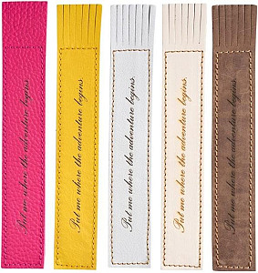 Kožená záložka se střapci Put me between the pages