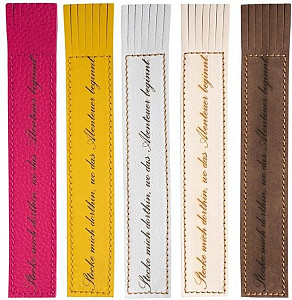 Kožená záložka se střapci Stecke mich dorthin, wo das Abenteuer beginnt