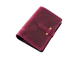 Kožený diář A6 Pull Up - růžový