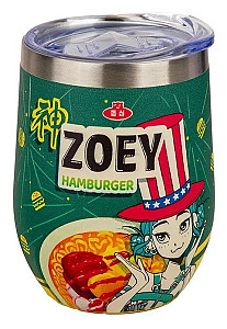 KPop Demon Hunters Cestovní hrnek/Zoey Hamburger 350 ml