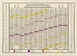 Krásná paní - Jednolistý nástěnný kalendář 2026