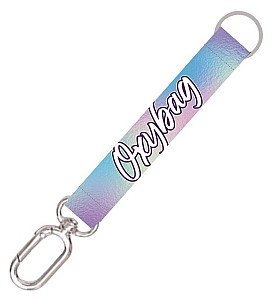 Krátká klíčenka s karabinkou Holographic