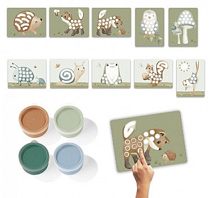 Kreativní sada malování prsty Forest Friends