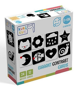 KukiKuk Giaaant Contrast Cards For Babies