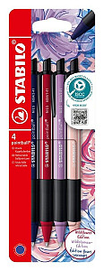 Kuličkové pero STABILO pointball NatureCOLORS Wildflower 4ks