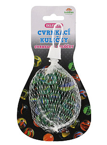 Kuličky cvrnkací skleněné - různé velikosti