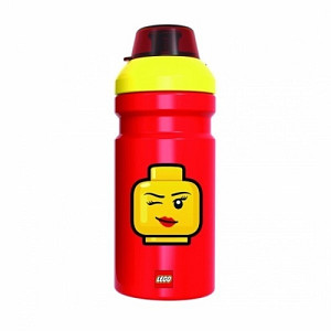 Láhev LEGO ICONIC Girl - žlutá/červená