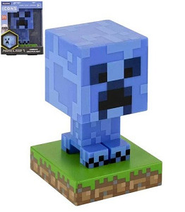 LED světlo Minecraft - Creeper modrý