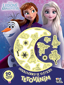 Ledové království - Omalovánky se svítícím tetováním