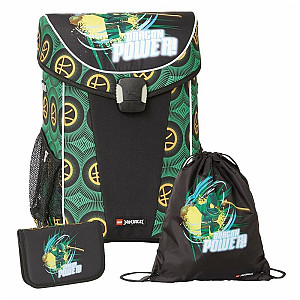 LEGO Ninjago Dragon Powe Easy Light - školní aktovka, 3 dílný set