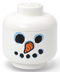 LEGO úložná hlava (velikost L) - sněhulák