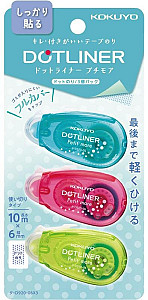 Lepicí strojek KOKUYO DOTLINER - sada 3 ks