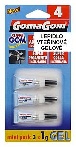 Lepidlo vteřinové 4 3x1g gelové