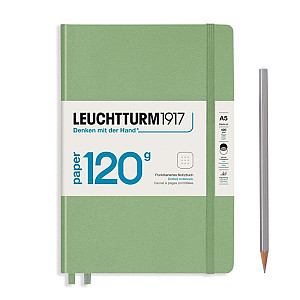Leuchtturm1917 Zápisník 120G Sage A5 tečkovaný