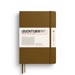 Leuchtturm1917 Zápisník Spice Brown Medium A5 čtverečkovaný