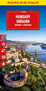 Maďarsko 1:350 000 / automapa Marco Polo