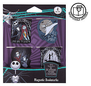 Magnetická záložka Tim Burton 1, 4 ks
