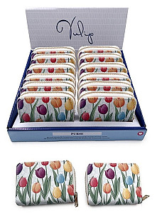 Malá peněženka se zipem - Tulipány