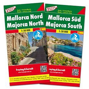 Mallorca Nord & Süd/Mallorca sever a jih 1:50T/set 2 mapy