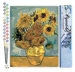 Malování podle čísel - Van Gogh Slunečnice bez rámu 40x50cm